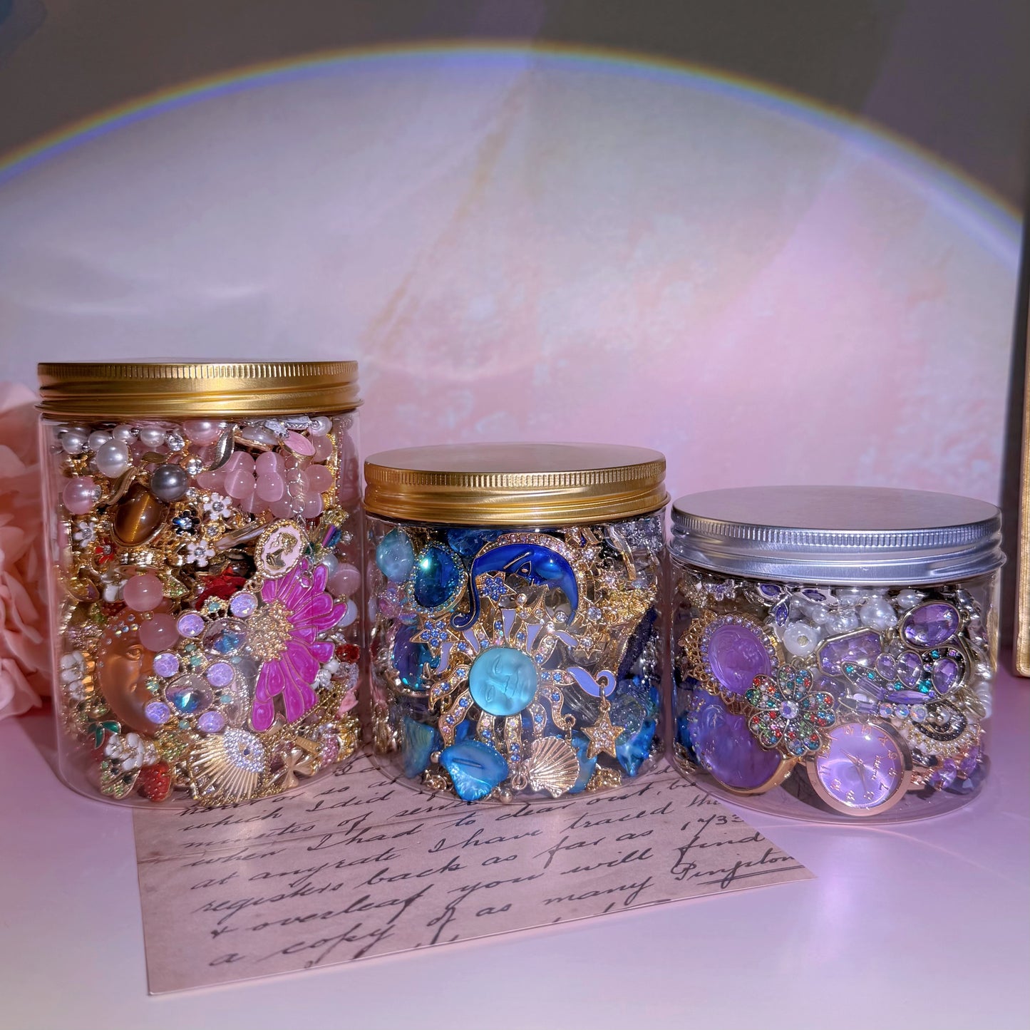 Iris Color-themed Mystery Jewelry Jar